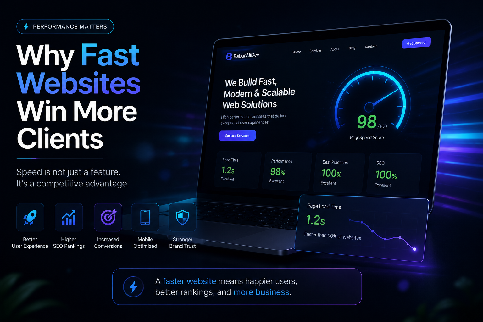 Why Fast Websites Win More Clients